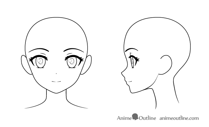 Anime Outline Face free for commercial use high quality images