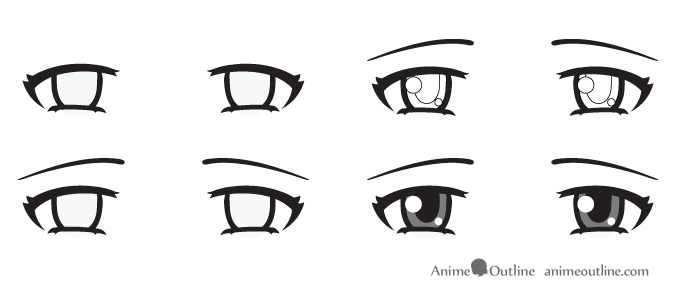 Set Of Cute Kawaii Emoticons Emoji Stock Illustration  Download Image Now   Human Face Eye Cartoon  iStock