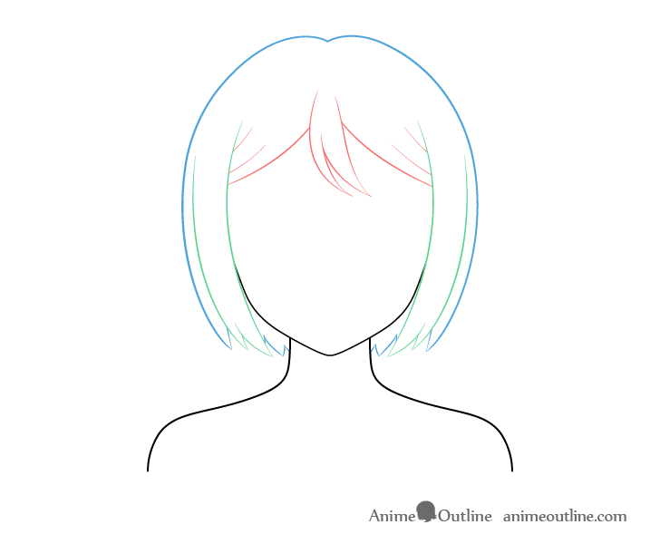 How to Draw Anime and Manga Hair  Female  AnimeOutline