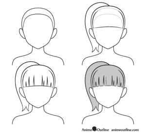 How to Draw Anime and Manga Hair - Female - AnimeOutline