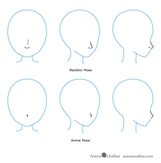 Image result for Female Nose Drawing  Anime face drawing Nose drawing Anime  nose