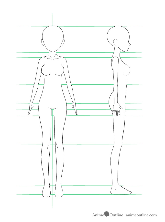 female body sketch simple