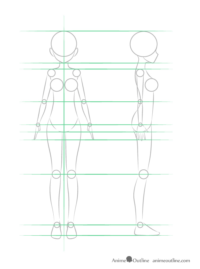 How To Draw Anime Girl Body Step By Step Tutorial AnimeOutline