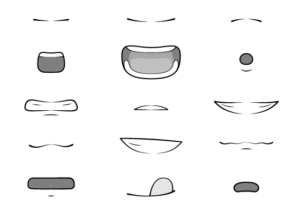 12 Anime Facial Expressions Chart Drawing Tutorial Animeoutline