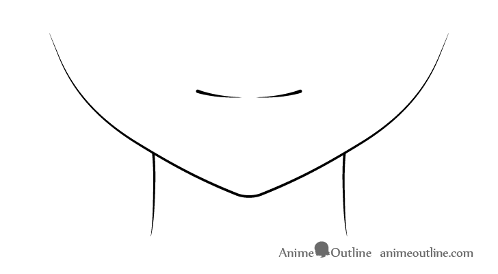 Cute anime girl smiling