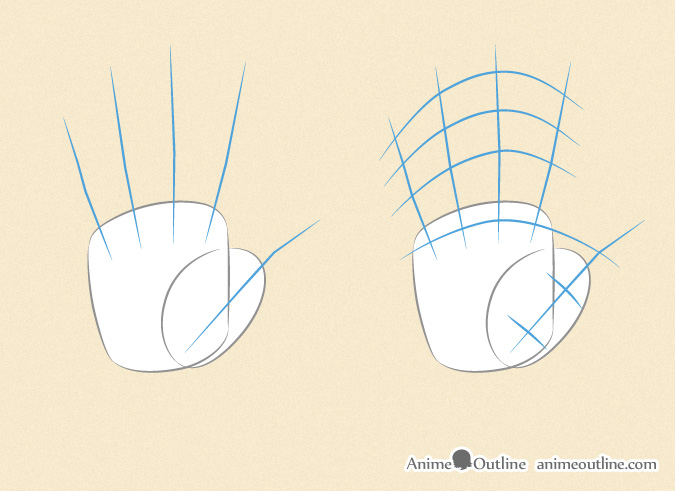 how to draw anime hands