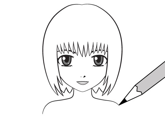 How to Draw an Anime Girl Face - Really Easy Drawing Tutorial