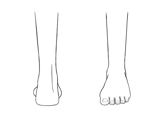 Bottom Of Feet Sketch