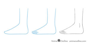 How to Draw Anime and Manga Feet From Different Views - AnimeOutline