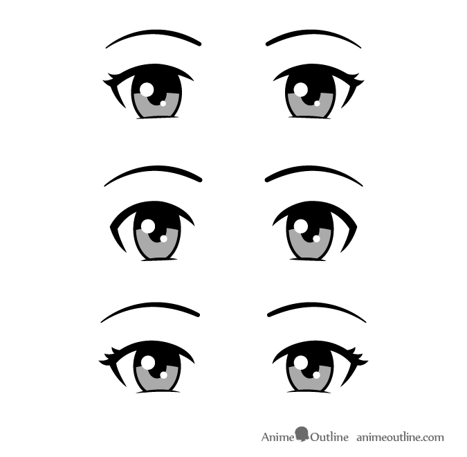 Anime eye shape ideas  Cartoon eyes drawing, Anime eye drawing, How to  draw anime eyes