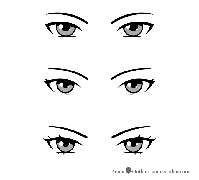 How to draw an anime eyes side view - Quora