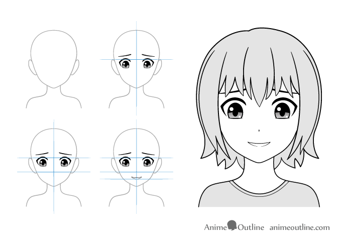 Anime Face References by xTheBoredWriterx on DeviantArt