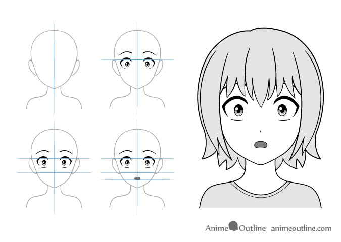 12100 Anime Face Expressions Illustrations RoyaltyFree Vector Graphics   Clip Art  iStock