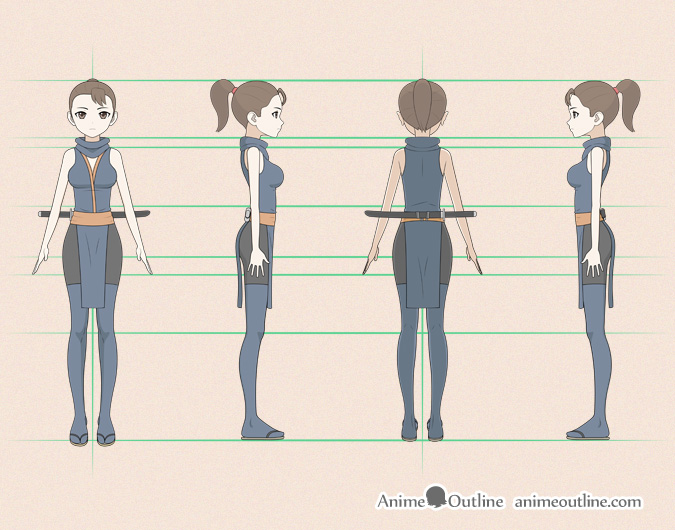Profile of female anime character illustration HD wallpaper | Wallpaper  Flare