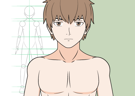 My fist time drawing a male anime body  Art Amino