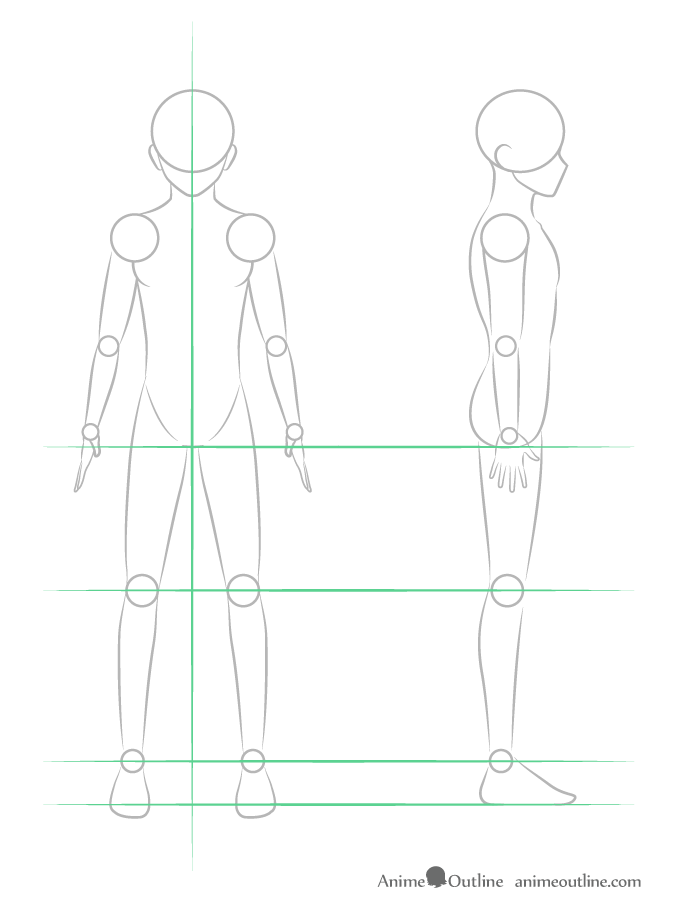 Drawing anime guy leg structure