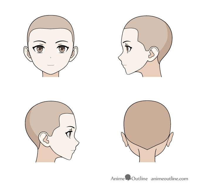 How to Draw Anime & Manga Male & Female Hair - AnimeOutline