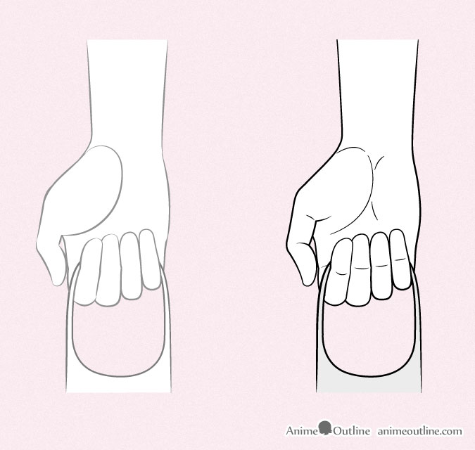 how to draw anime couples holding hands step by step