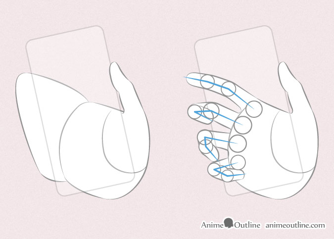 Stock Image People  Hand drawing reference Hand holding phone Drawings