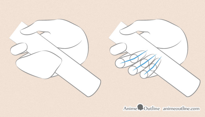 6 Ways to Draw Anime Hands Holding Something - AnimeOutline