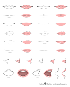 How to Draw Anime Lips Tutorial - AnimeOutline