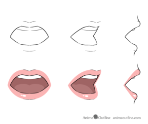 How to Draw Anime Lips Tutorial - AnimeOutline