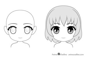 16 Drawing Examples of Chibi Anime Facial Expressions - AnimeOutline