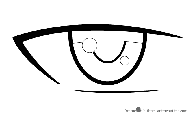 Anime male eye details
