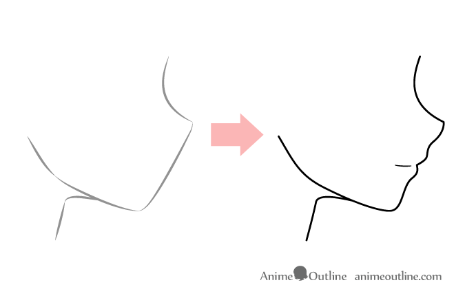 HOW TO DRAW anime girl face side view pose  step by step  Bilibili