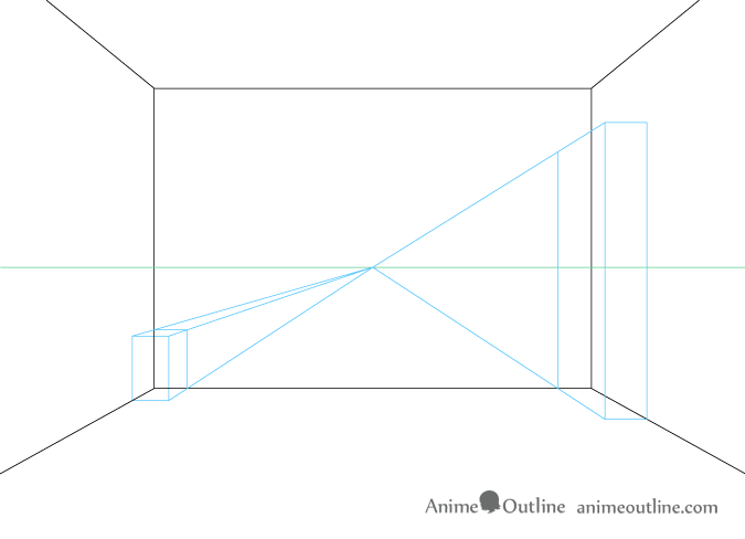 One Point Perspective Room Drawing Tutorial Animeoutline