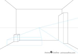 One Point Perspective Room Drawing Tutorial - AnimeOutline