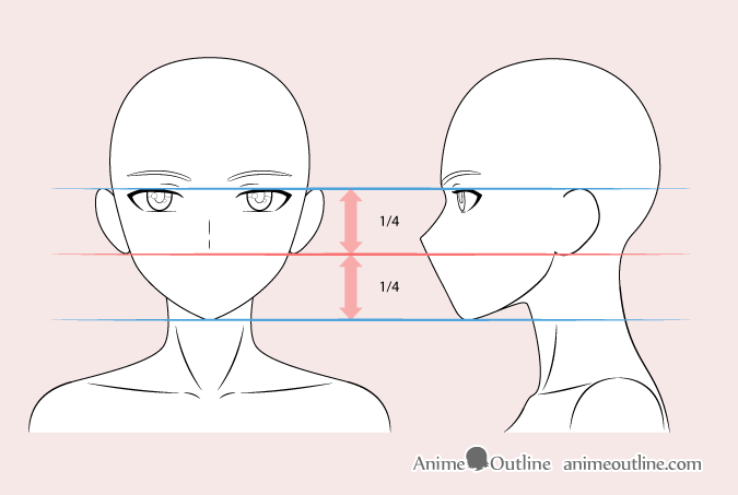 Anime woman nose drawing