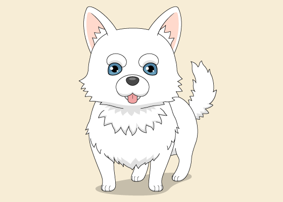 Amazon.com: Cool Anime - Dog - Domestic Dog Stuff Cute Anime-Husky Puppy Dog-Kawaii  Japan Throw Pillow, 16x16, Multicolor : Home & Kitchen