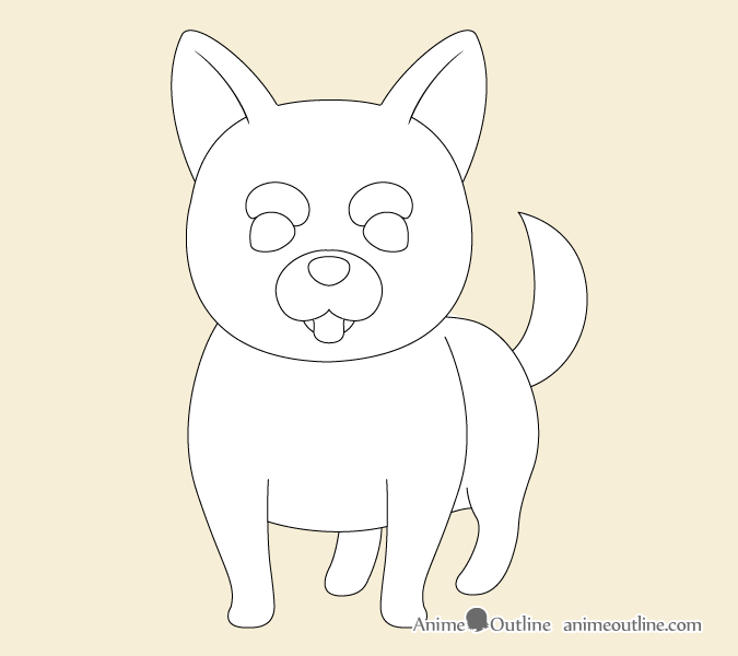 Pixilart - Cute white anime puppy by Johnathan-weeb