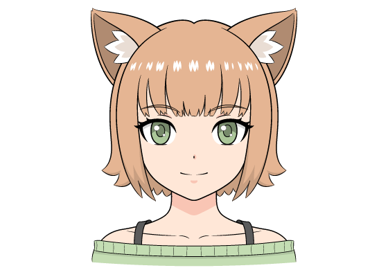 How to Draw Anime Cat Girl Ears Step by Step - AnimeOutline