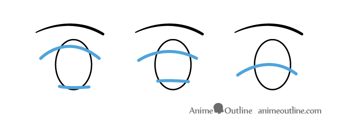 how to draw closed eyes anime