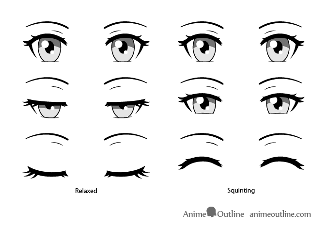 Learn How to Draw Anime Eyes - Female (Eyes) Step by Step : Drawing  Tutorials