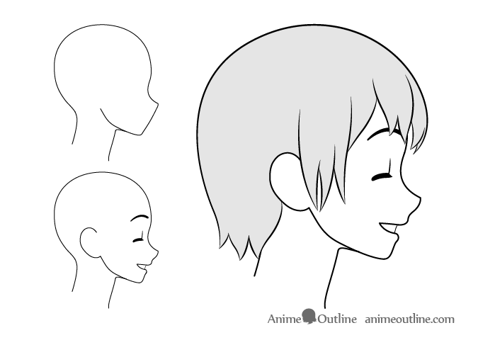 How To Draw An Anime Side Profile Step By Step!