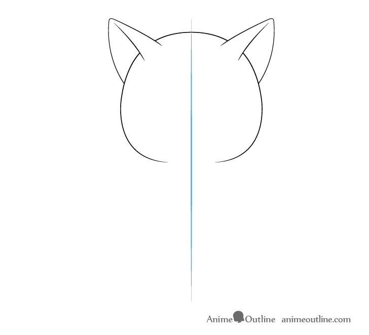 cat anime people drawings