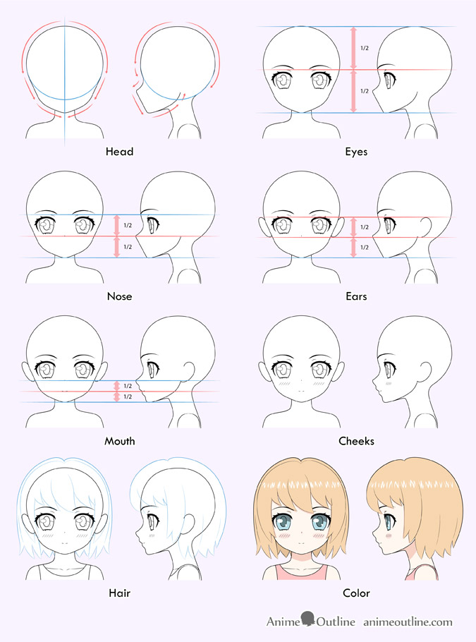 20+ New For Anime Girl Drawings Step By Step