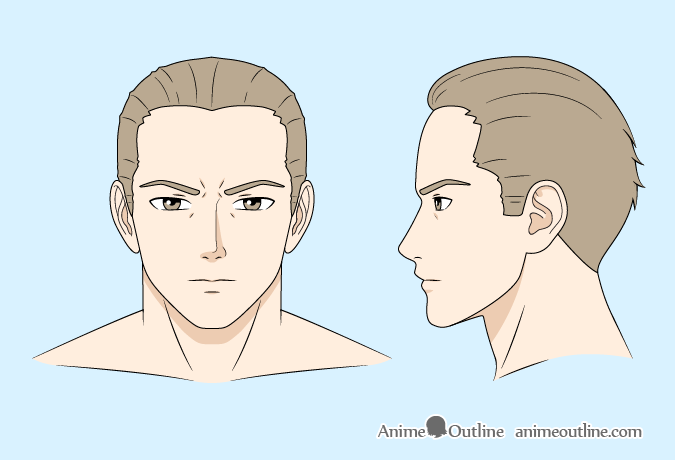 12 Anime Male Facial Expressions Chart & Tutorial - AnimeOutline
