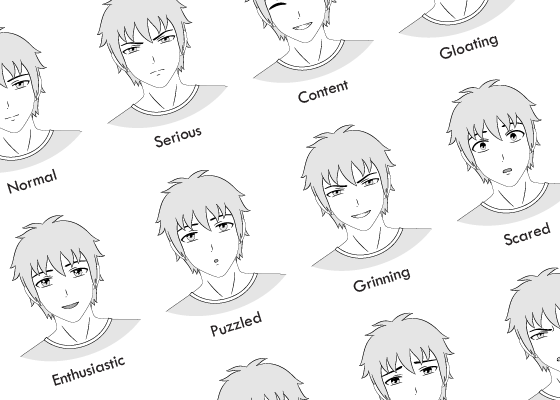 How To Draw Anime Face Expressions Angry Happy  More