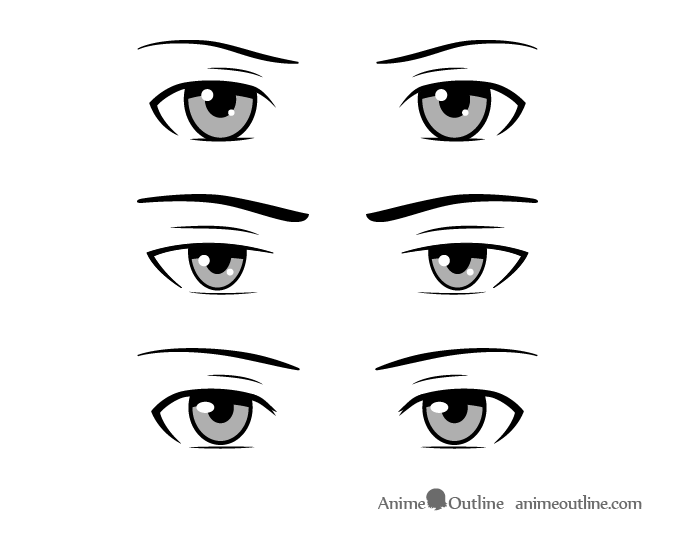 C/S] Types of Manga eyes I've drawn as reference for my students