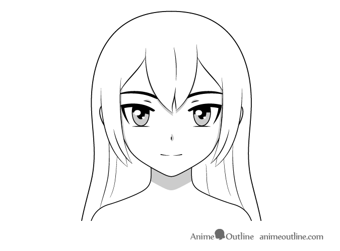 Learn Manga How to draw the female head front by Naschi on DeviantArt