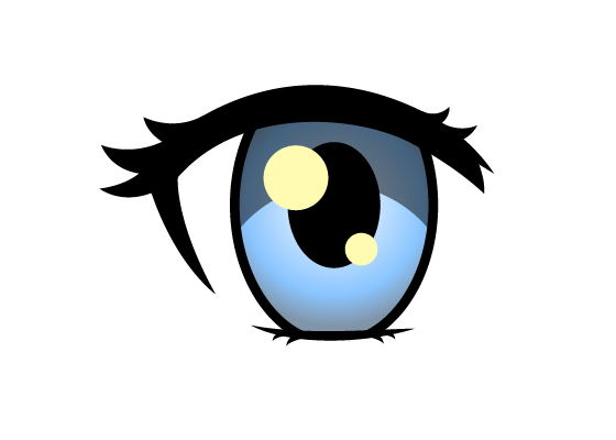 This is a illustration of Cute animestyle eyes in normal times Stock  Vector Image  Art  Alamy