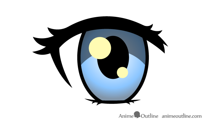 Detailed StepbyStep How to Draw Female Anime Eyes