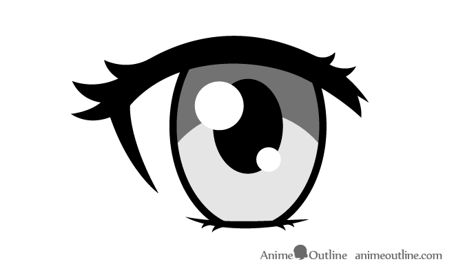 Anime Eye Drawings  How to draw anime eye easy  YouTube