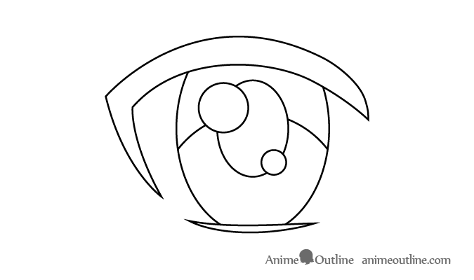 Set of Cartoon Anime Eyes, Anime Style Expressions. Kawaii Cute eyes.  Different Eyes, Joy. Anger. Calmness. Anime girl in Japanese. Anime style,  drawn illustration Set Stock Vector | Adobe Stock