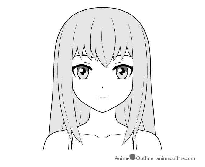 easy drawings of anime characters  Clip Art Library