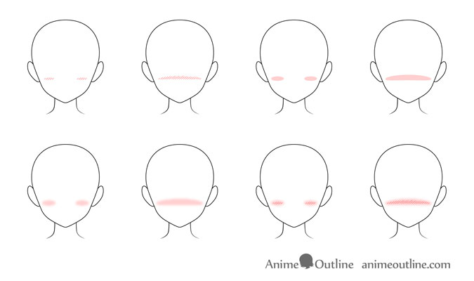 How To Draw Blushing Anime - AIA
